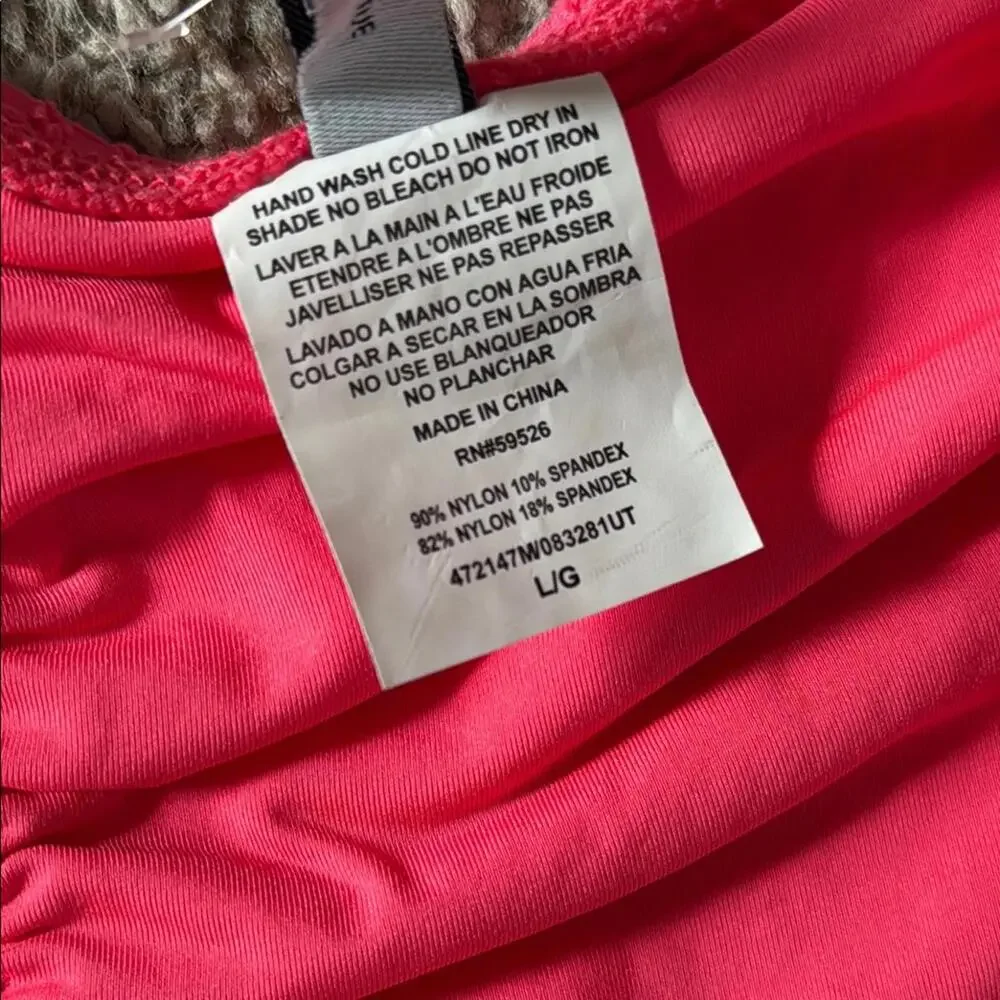 NWT Becca Pink Textured Bikini Bottom Sz Large - Picture 4 of 7